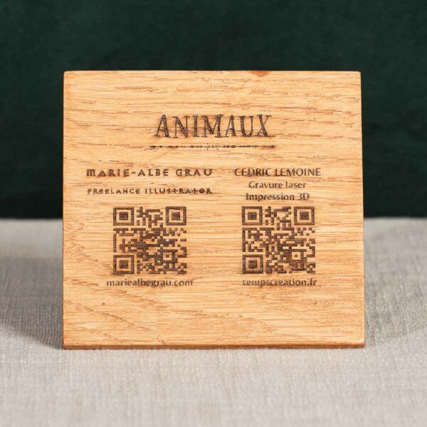 Sous-verre bois - Animal – Image 8